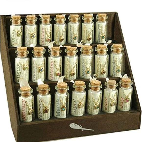 BRAND NEW - Birthstone Bottle Necklace in SEPTEMBER in SAPPHIRE. PERFECT GIFT!!! - Picture 6 of 15